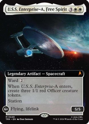 U.S.S. Enterprise-A, Free Spirit (Extended Art) (TRK-448) - Star Trek Foil