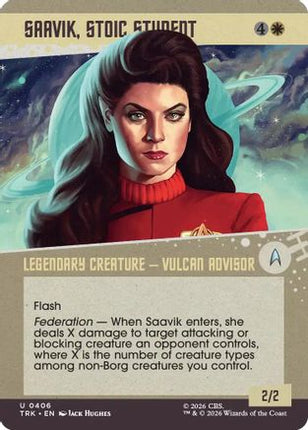 Saavik, Stoic Student (Showcase) (TRK-406) - Star Trek Foil