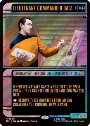 Lieutenant Commander Data (Showcase) (Surge Foil) (TRK-505) - Star Trek Foil