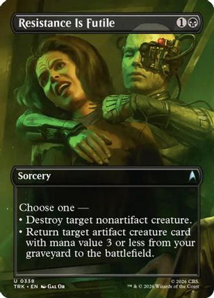 Resistance Is Futile (Borderless) (TRK-338) - Star Trek Foil