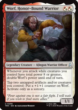 Worf, Honor-Bound Warrior (TRK-256) - Star Trek