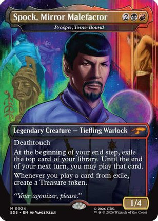 Spock, Mirror Malefactor - Prosper, Tome-Bound (Borderless) (SDS-024) - Star Trek: Stardates Foil