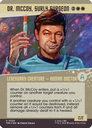 Dr. McCoy, Surly Surgeon (Showcase) (Surge Foil) (TRK-526) - Star Trek Foil