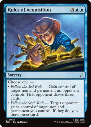 Rules of Acquisition (TRK-078) - Star Trek Foil