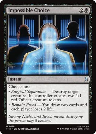 Impossible Choice (TRK-116) - Star Trek Foil
