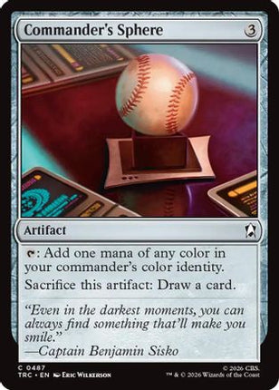 Commander's Sphere (Surge Foil) (TRC-487) - Commander: Star Trek Foil