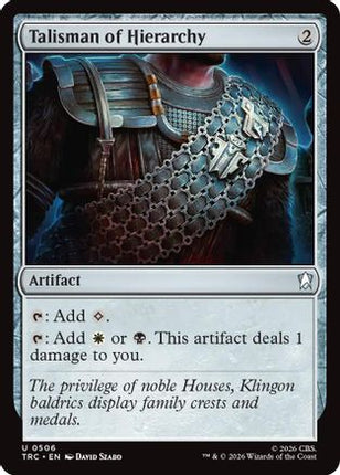 Talisman of Hierarchy (Surge Foil) (TRC-506) - Commander: Star Trek Foil