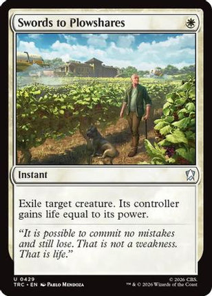 Swords to Plowshares (Surge Foil) (TRC-429) - Commander: Star Trek Foil