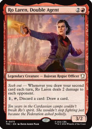 Ro Laren, Double Agent (Surge Foil) (TRC-075) - Commander: Star Trek Foil