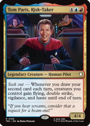 Tom Paris, Risk-Taker (TRC-105) - Commander: Star Trek