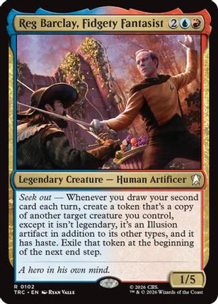 Reg Barclay, Fidgety Fantasist (Surge Foil) (TRC-102) - Commander: Star Trek Foil