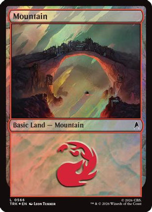 Mountain (0566) (Surge Foil) (TRC-566) - Commander: Star Trek Foil
