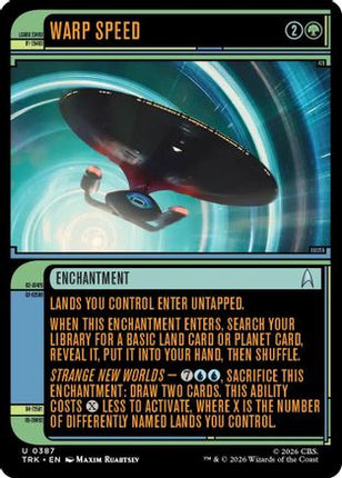 Warp Speed (Showcase) (TRK-387) - Star Trek
