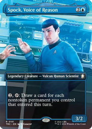 Spock, Voice of Reason (Borderless) (TRC-181) - Commander: Star Trek