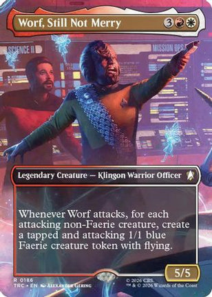Worf, Still Not Merry (Borderless) (TRC-186) - Commander: Star Trek