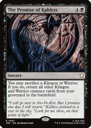 The Promise of Kahless (TRC-061) - Commander: Star Trek
