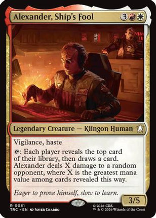 Alexander, Ship's Fool (TRC-081) - Commander: Star Trek