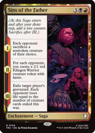 Sins of the Father (Surge Foil) (TRC-104) - Commander: Star Trek Foil
