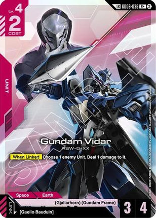 Gundam Vidar (R+) (Link Rare) (GD06-036) - Stardust Trails Holofoil