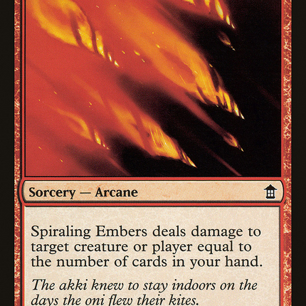 Spiraling Embers (SOK-116) - Saviors of Kamigawa