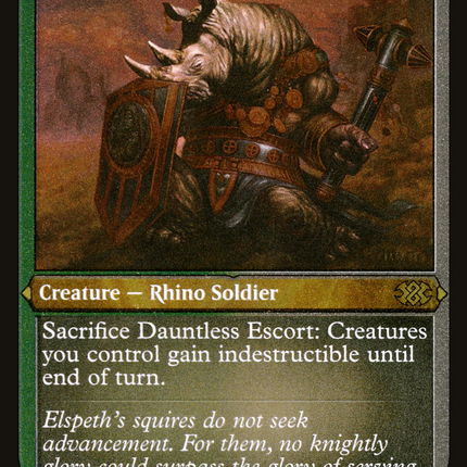 Dauntless Escort (Foil Etched) (2X2-484) - Double Masters 2022 Foil