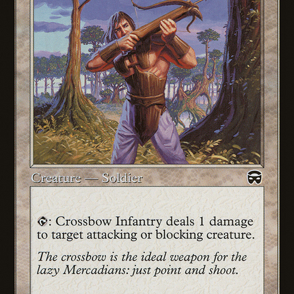 Crossbow Infantry (MMQ-016) - Mercadian Masques Foil
