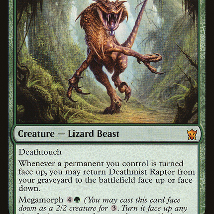 Deathmist Raptor (DTK-180) - Dragons of Tarkir