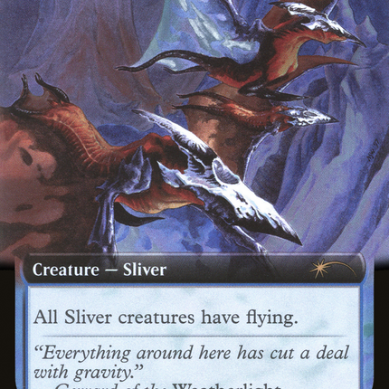 Winged Sliver (SLD-628) - Secret Lair Drop: (Extended Art) Foil