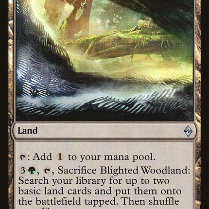 Blighted Woodland (BFZ-233) - Battle for Zendikar Foil