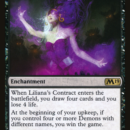 Liliana's Contract (M19-107) - Core Set 2019 Foil