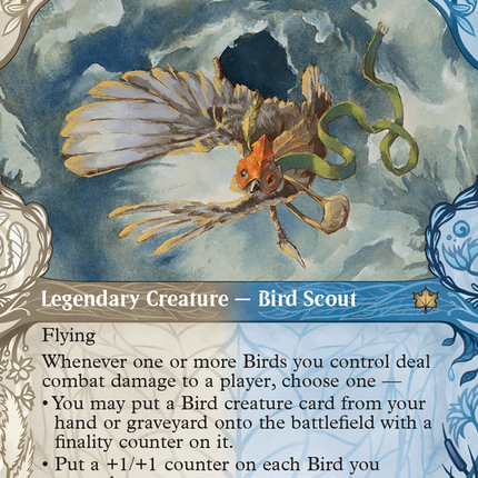 Kastral, the Windcrested (BLB-335) - Bloomburrow: (Showcase) (Borderless) Foil