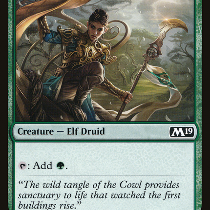Druid of the Cowl (M19-177) - Core Set 2019 Foil