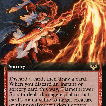 Torrent Sculptor // Flamethrower Sonata (STX-331) - Strixhaven: School of Mages: (Extended Art) Foil