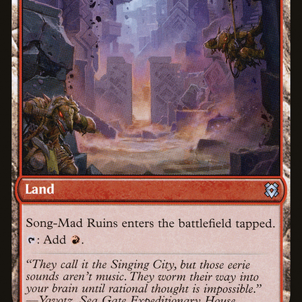 Song-Mad Treachery // Song-Mad Ruins (ZNR-165) - Zendikar Rising Foil