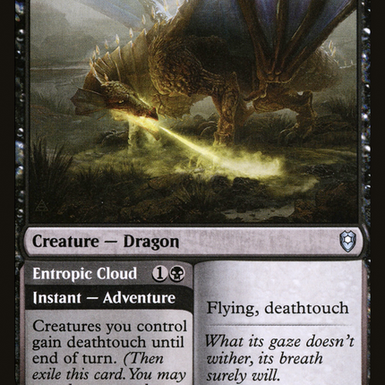Topaz Dragon // Entropic Cloud (CLB-153) - Commander Legends: Battle for Baldur's Gate Foil
