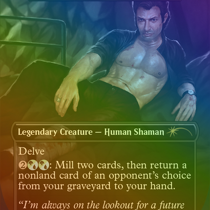 Tasigur, the Golden Fang (SLD-1396) - Secret Lair Drop / Ian, Convalescent Charmer (Borderless) Foil