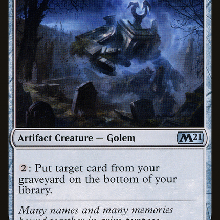 Epitaph Golem (M21-230) - Core Set 2021 Foil