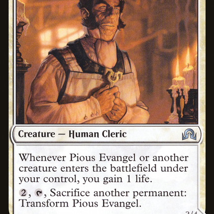 Pious Evangel // Wayward Disciple (SOI-034) - Shadows over Innistrad: (Double Faced Transform)