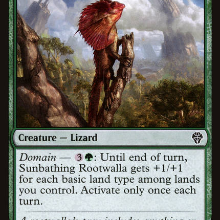 Sunbathing Rootwalla (DMU-181) - Dominaria United Foil