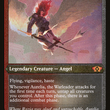 Aurelia, the Warleader (Foil Etched) (MUL-100) - Multiverse Legends Foil