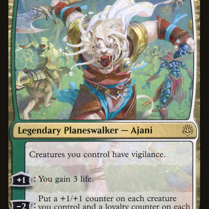 Ajani, the Greathearted (PPELD-184) - War of the Spark Promos Foil