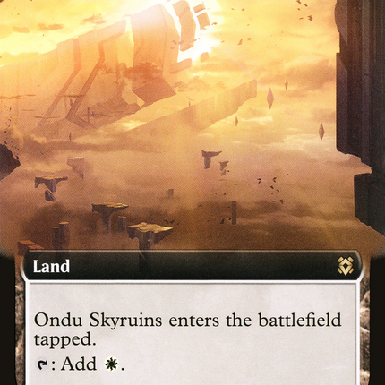 Ondu Inversion // Ondu Skyruins (ZNR-321) - Zendikar Rising: (Extended Art)