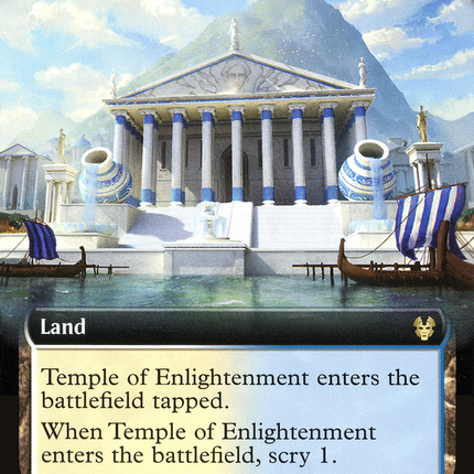 Temple of Enlightenment (THB-349) - Theros Beyond Death: (Extended Art)