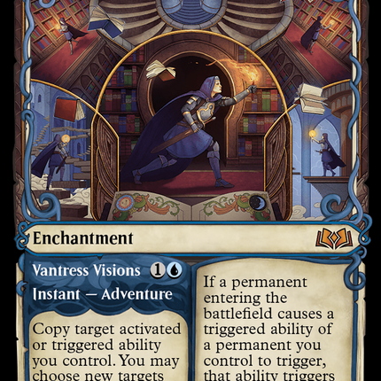 Virtue of Knowledge // Vantress Visions (WOE-279) - Wilds of Eldraine: (Showcase) Foil
