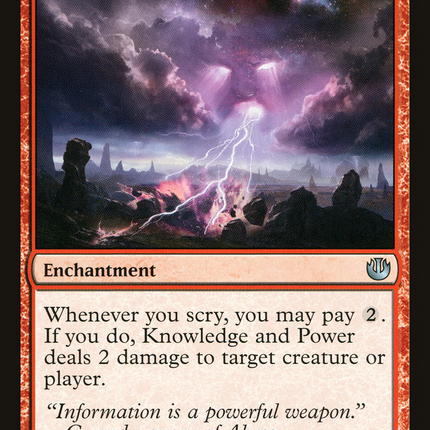 Knowledge and Power (JOU-101) - Journey into Nyx Foil