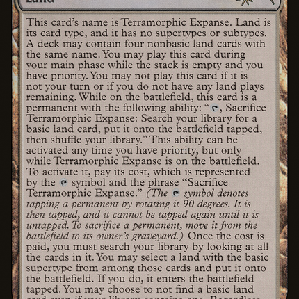 Terramorphic Expanse (SLD-585) - Secret Lair Drop Foil