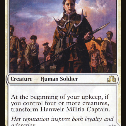 Hanweir Militia Captain // Westvale Cult Leader (SOI-021) - Shadows over Innistrad: (Double Faced Transform) Foil