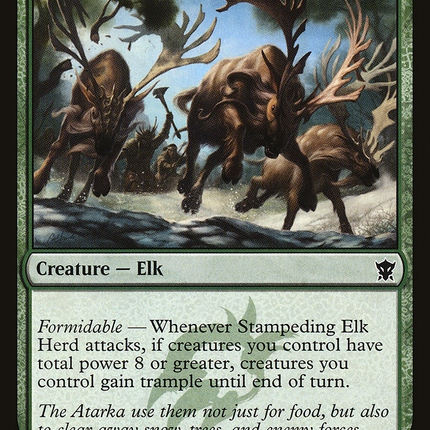 Stampeding Elk Herd (DTK-208) - Dragons of Tarkir Foil