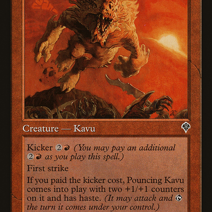 Pouncing Kavu (INV-158) - Invasion Foil