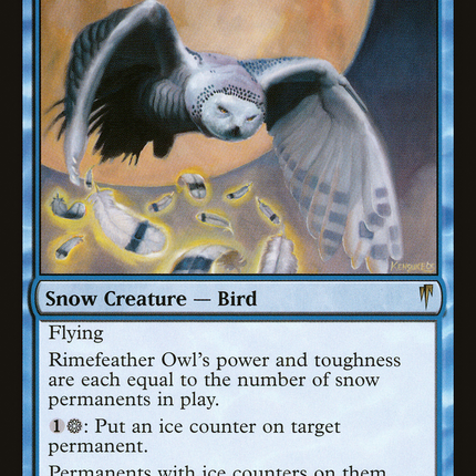 Rimefeather Owl (CSP-042) - Coldsnap Foil
